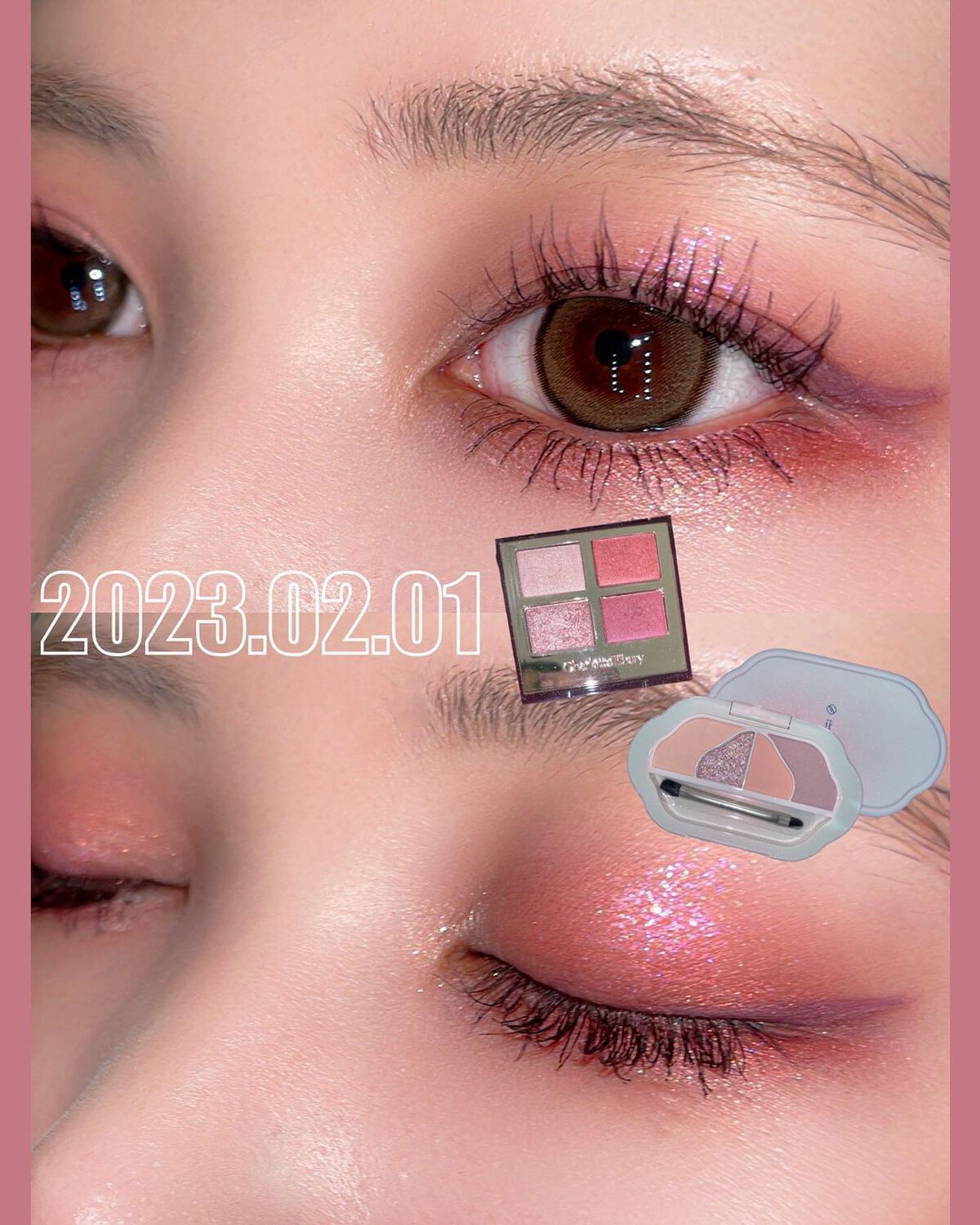 花色傾眸アイシャドウパレット（真珠限定）/花西子/アイシャドウパレットを使ったクチコミ（1枚目）