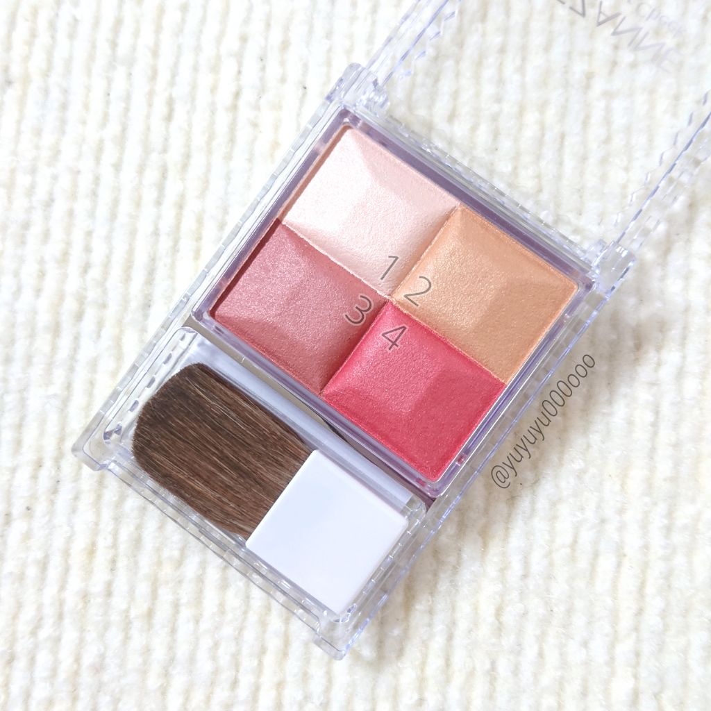 ミックスカラーチーク/CEZANNE/パウダーチークを使ったクチコミ(4枚目)