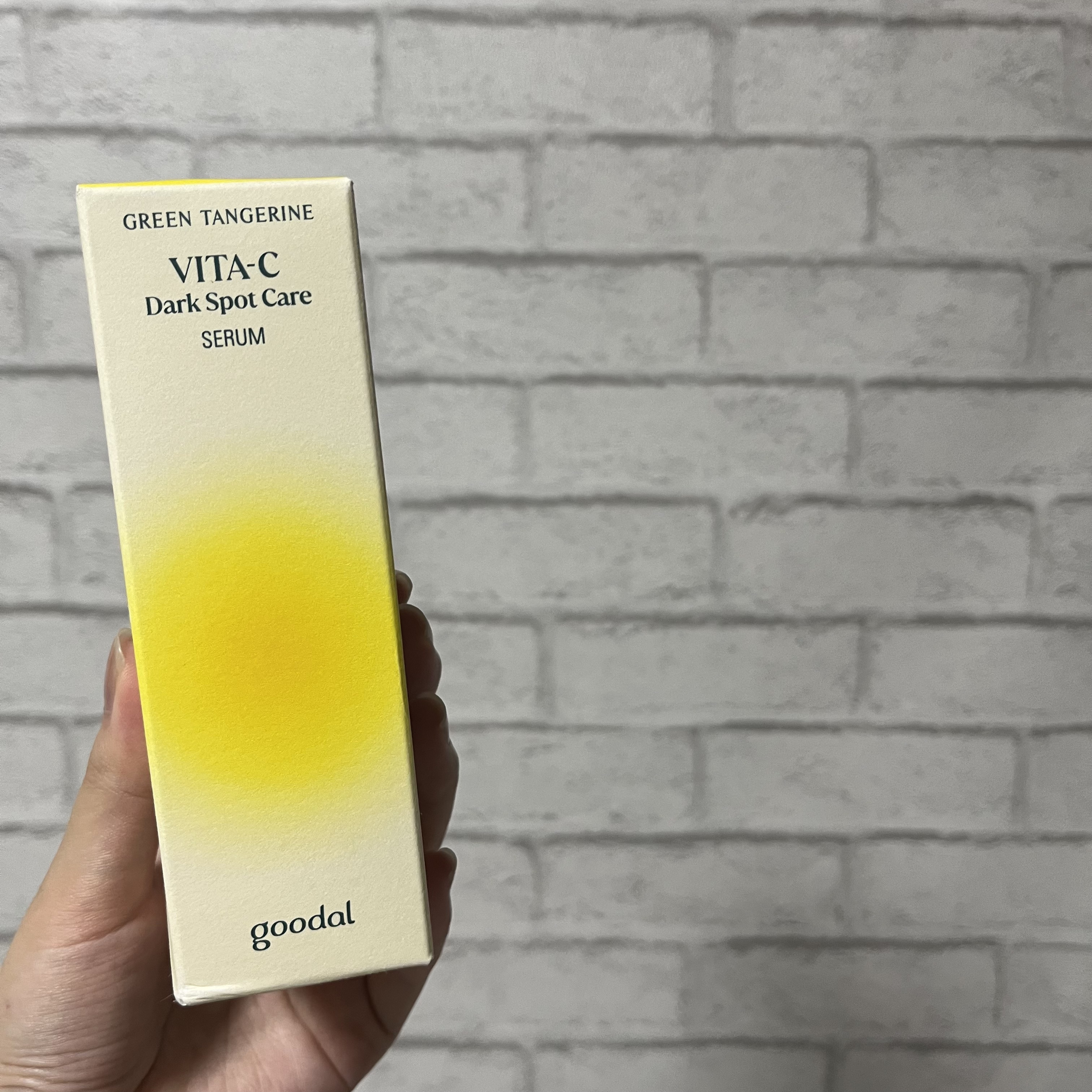 グリーンタンジェリン ビタC ダークスポットケアセラム/goodal/美容液を使ったクチコミ（2枚目）