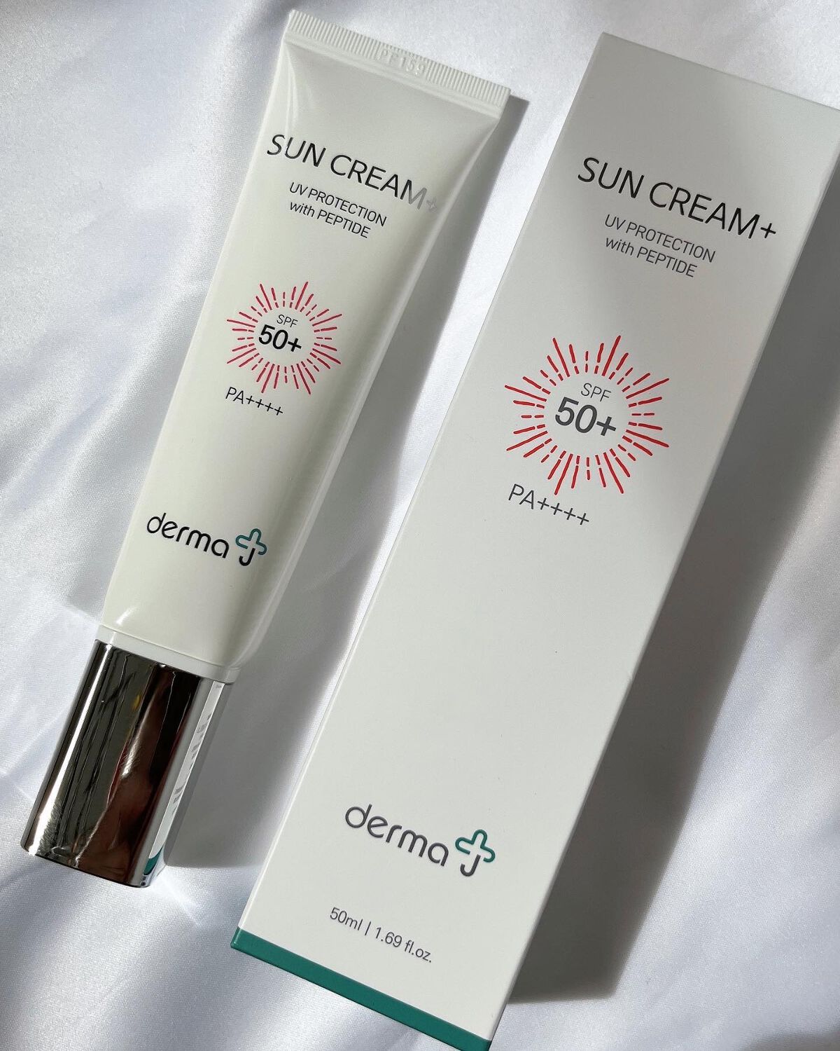 サンクリーム+/ DermaJ/日焼け止めクリームを使ったクチコミ(4枚目)