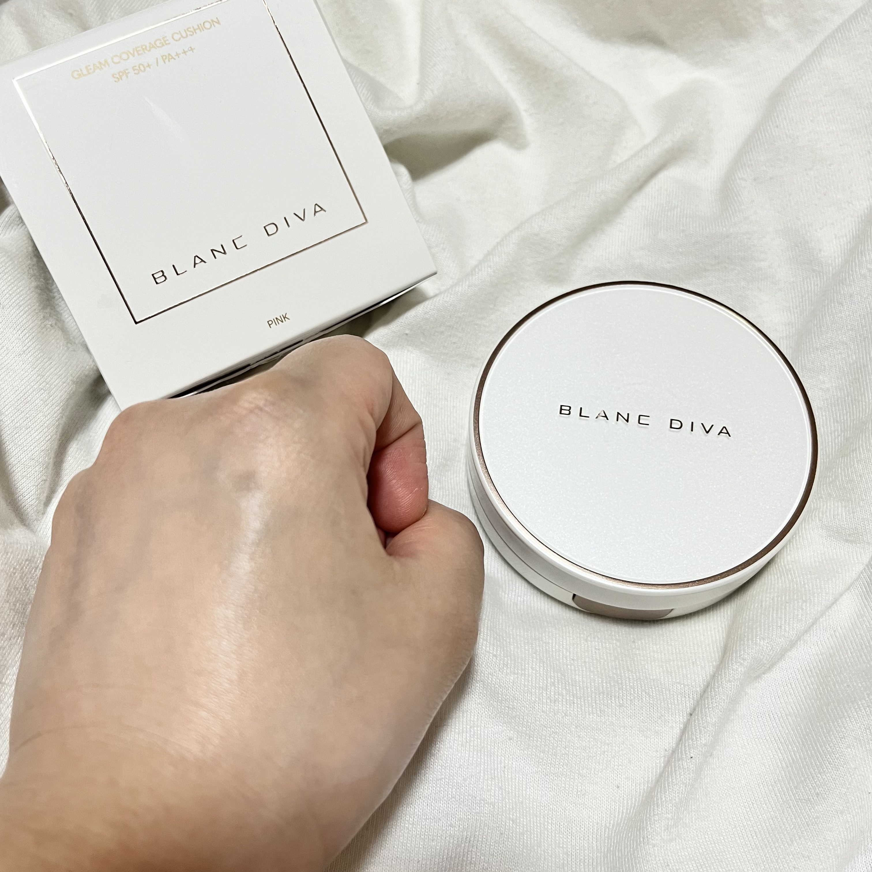 GLEAM COVERAGE CUSHION/BLANC DIVA/クッションファンデーションを使ったクチコミ（3枚目）