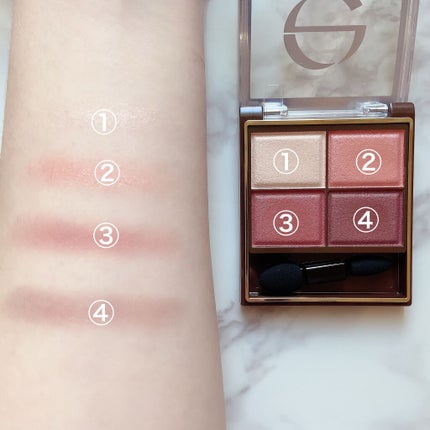 スキニーリッチシャドウ/excel/アイシャドウパレットを使ったクチコミ(2枚目)