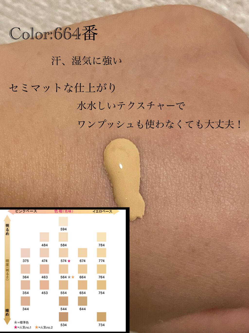 （旧）アンリミテッド ラスティング フルイド 664/shu uemura/リキッドファンデーションを使ったクチコミ（3枚目）