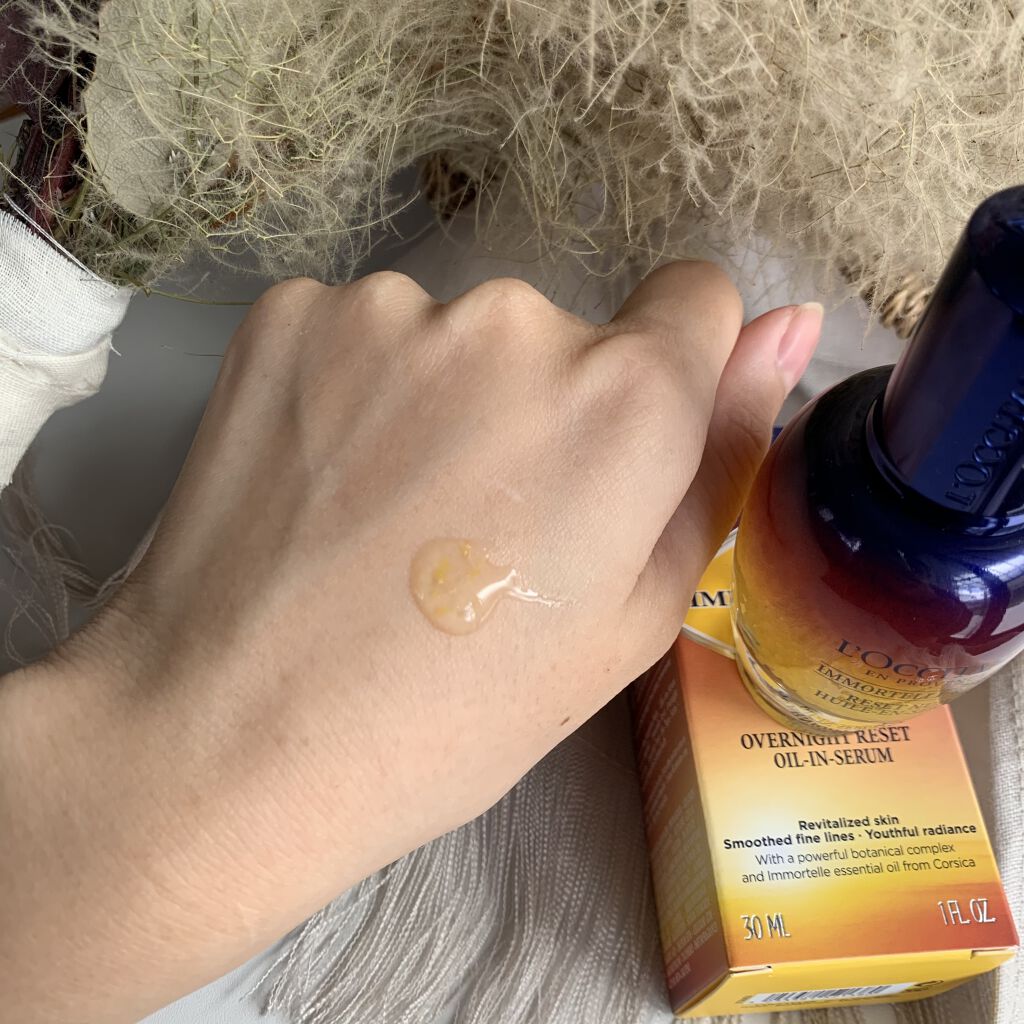 イモーテル オーバーナイトリセットセラム/L'OCCITANE/美容液を使ったクチコミ（2枚目）