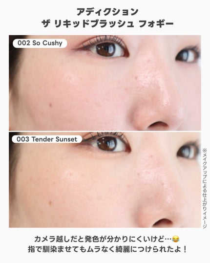 アディクション ザ リキッドブラッシュ フォギー/ADDICTION/リキッドチークを使ったクチコミ(4枚目)