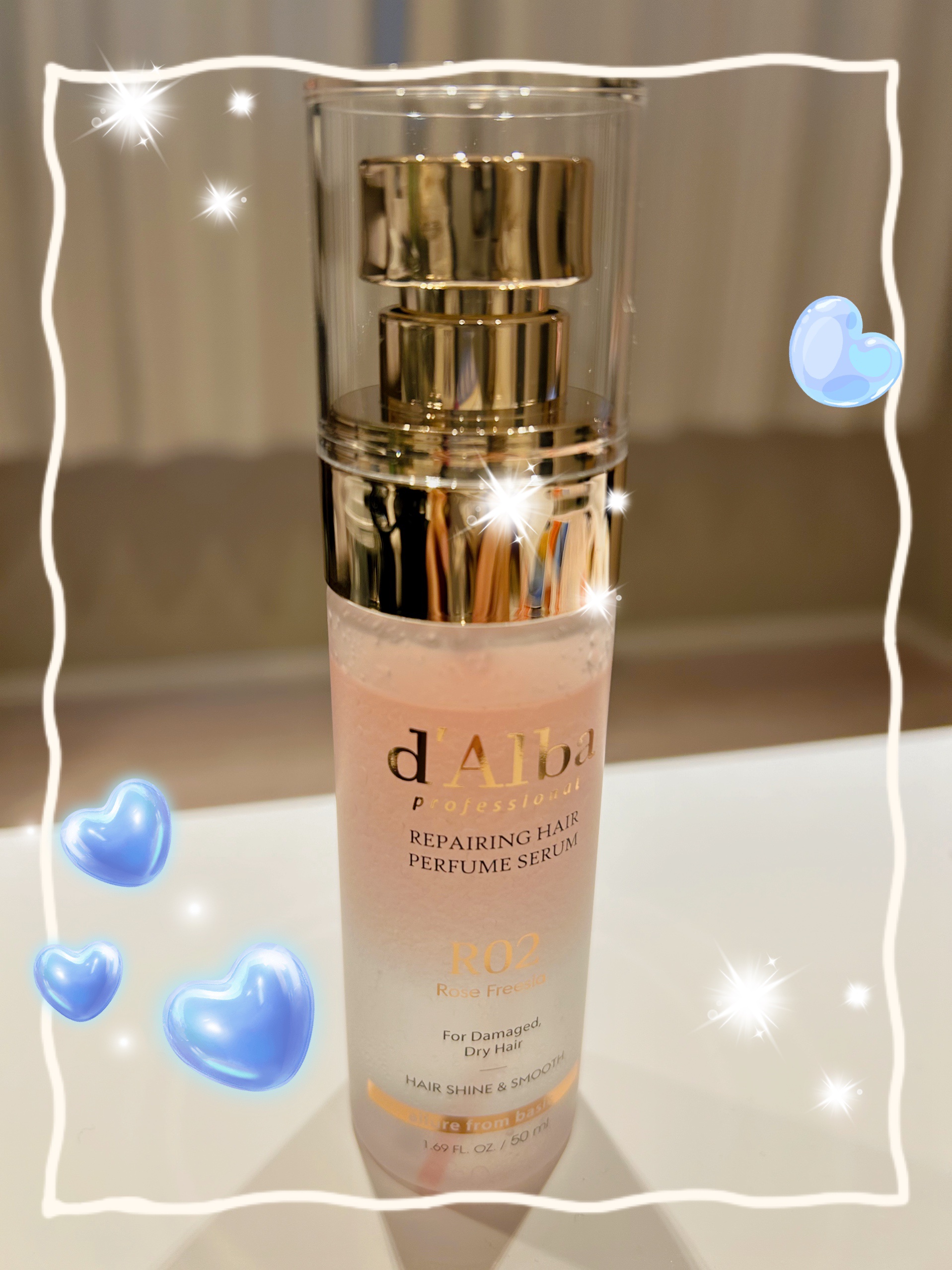 プロフェッショナルリペアリングヘアパヒュームセラム/ダルバ/ヘアミストを使ったクチコミ（2枚目）