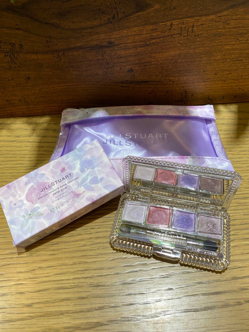 エターナルクチュール アイズ シマー ペタルグロウ/JILL STUART/アイシャドウパレットを使ったクチコミ(1枚目)
