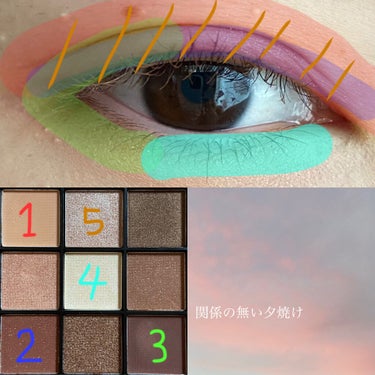 UR GLAM　BLOOMING EYE COLOR PALETTE/U R GLAM/パウダーアイシャドウを使ったクチコミ（2枚目）