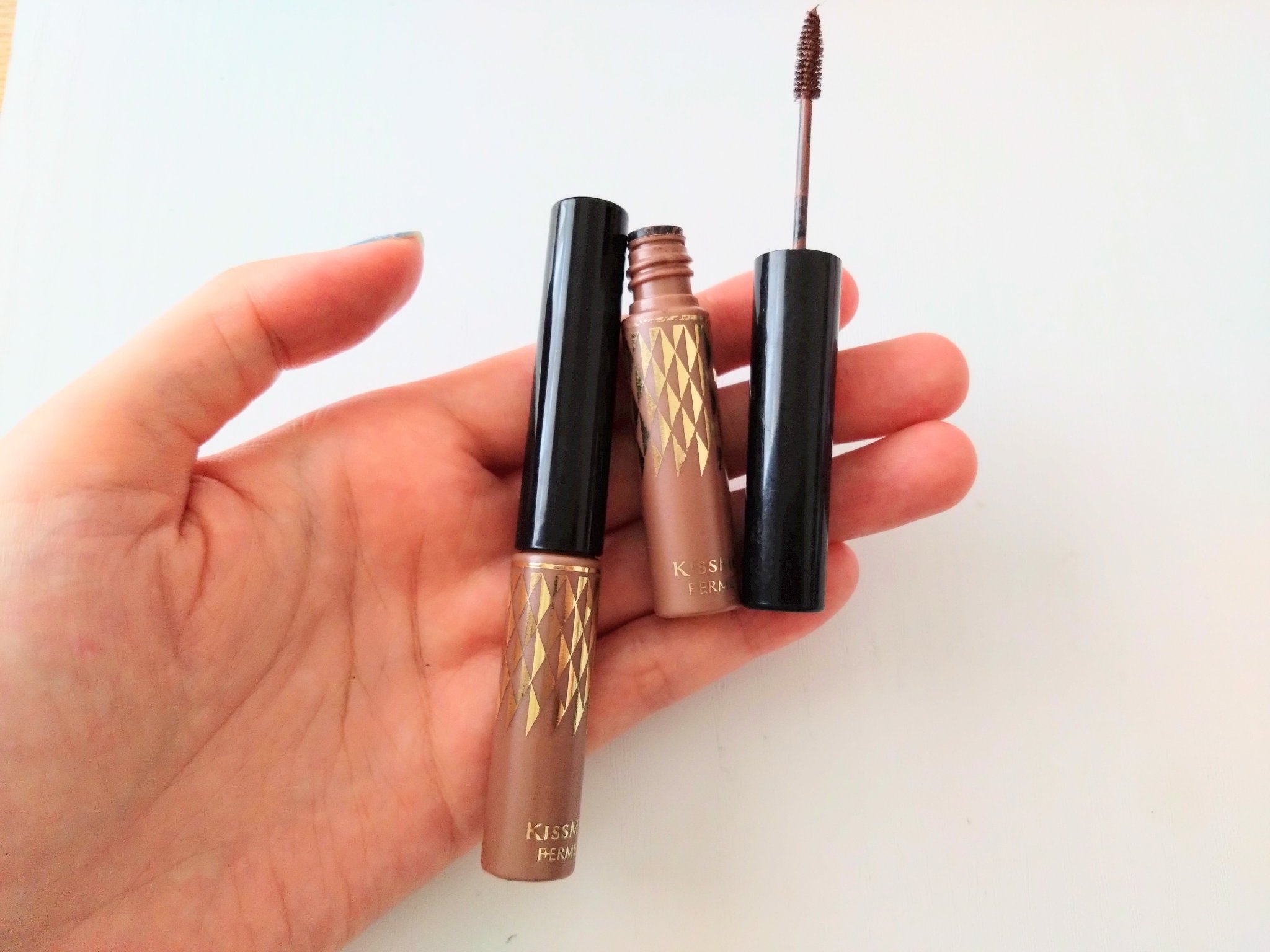 アイブロウマスカラ 50 ピンクモカブラウン/キスミー フェルム/眉マスカラを使ったクチコミ（1枚目）