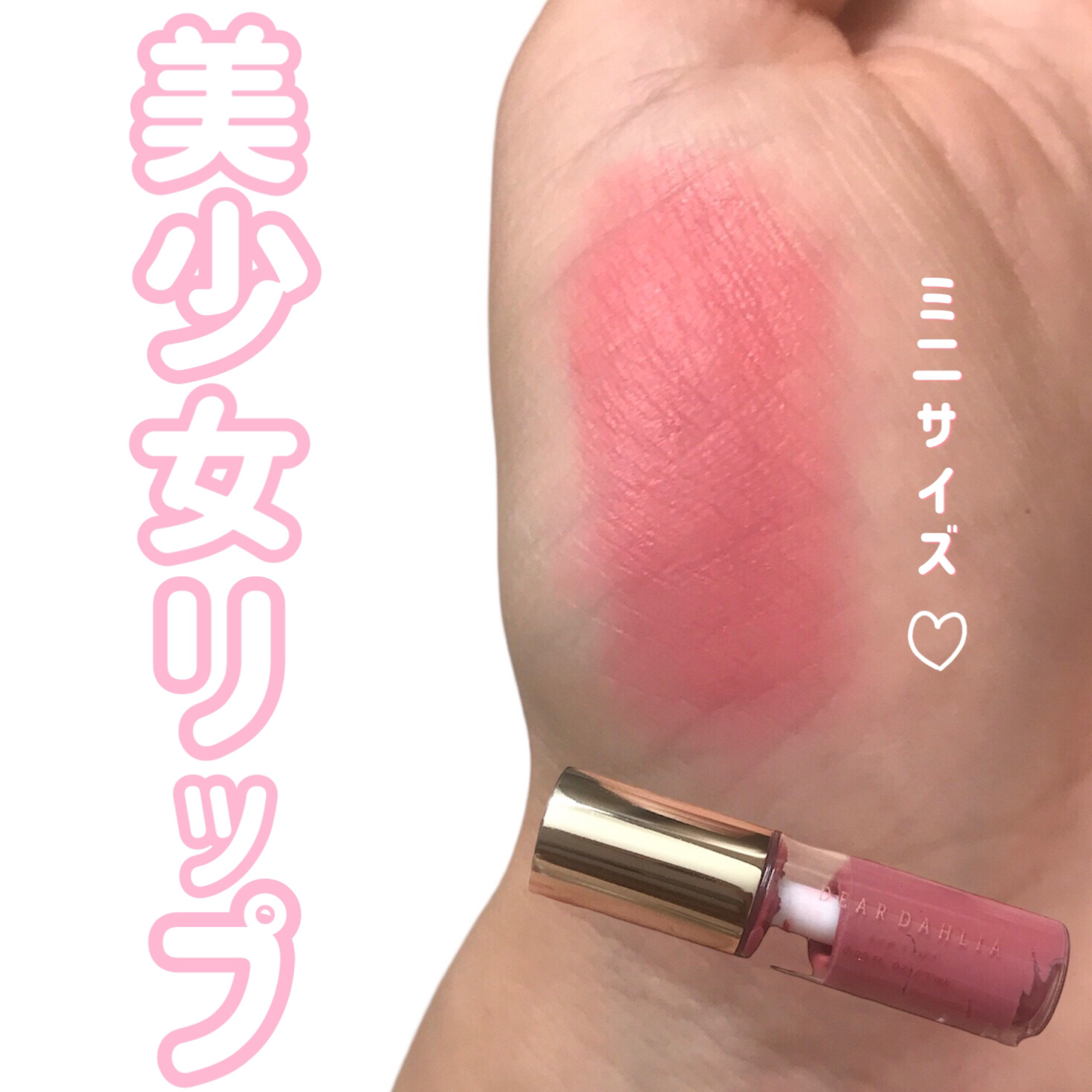 パラダイスドリーム ベルベット リップムース ミニリップティント/DEAR DAHLIA/リップティントを使ったクチコミ（1枚目）