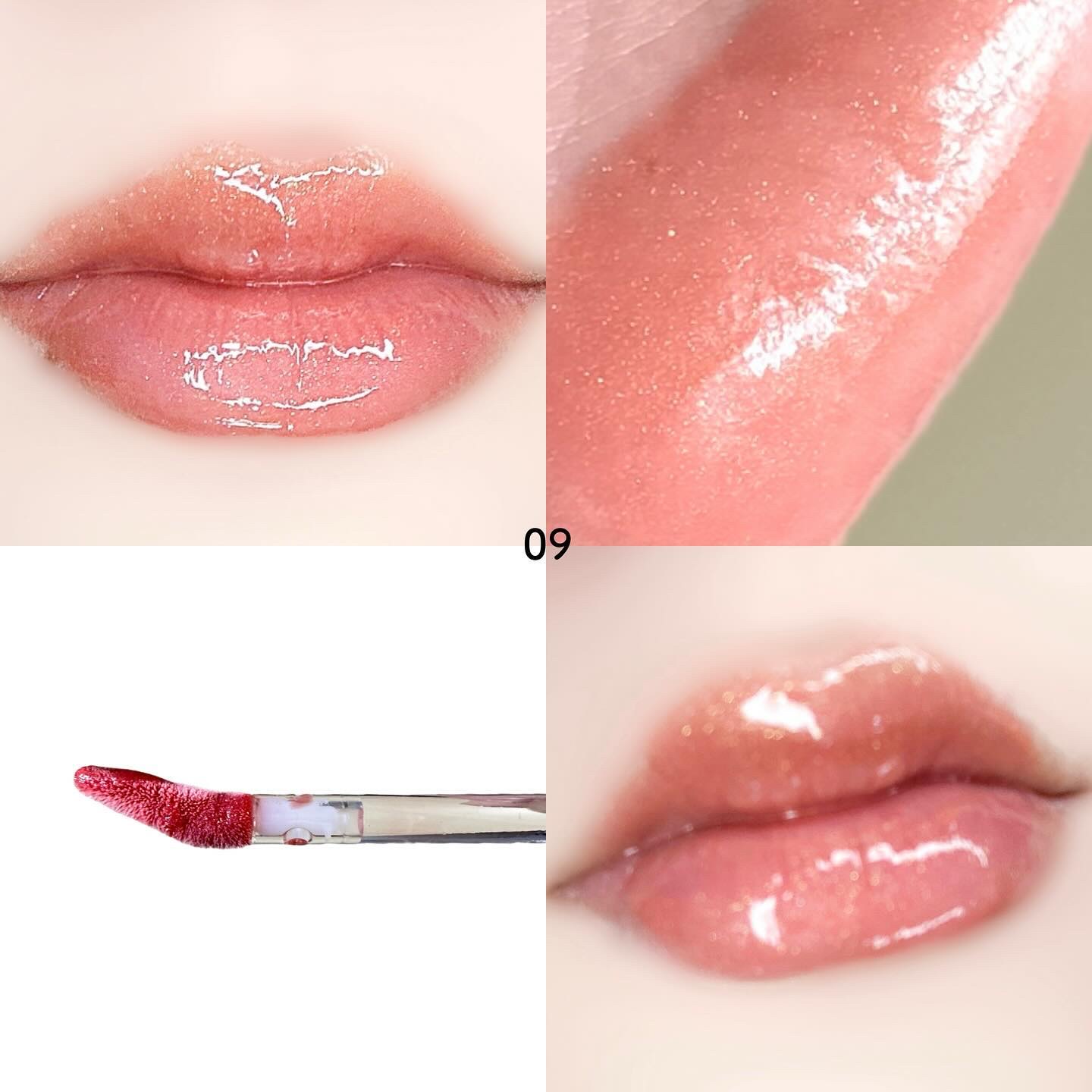 グラスティングカラーグロス/rom&nd/リップグロスを使ったクチコミ（2枚目）