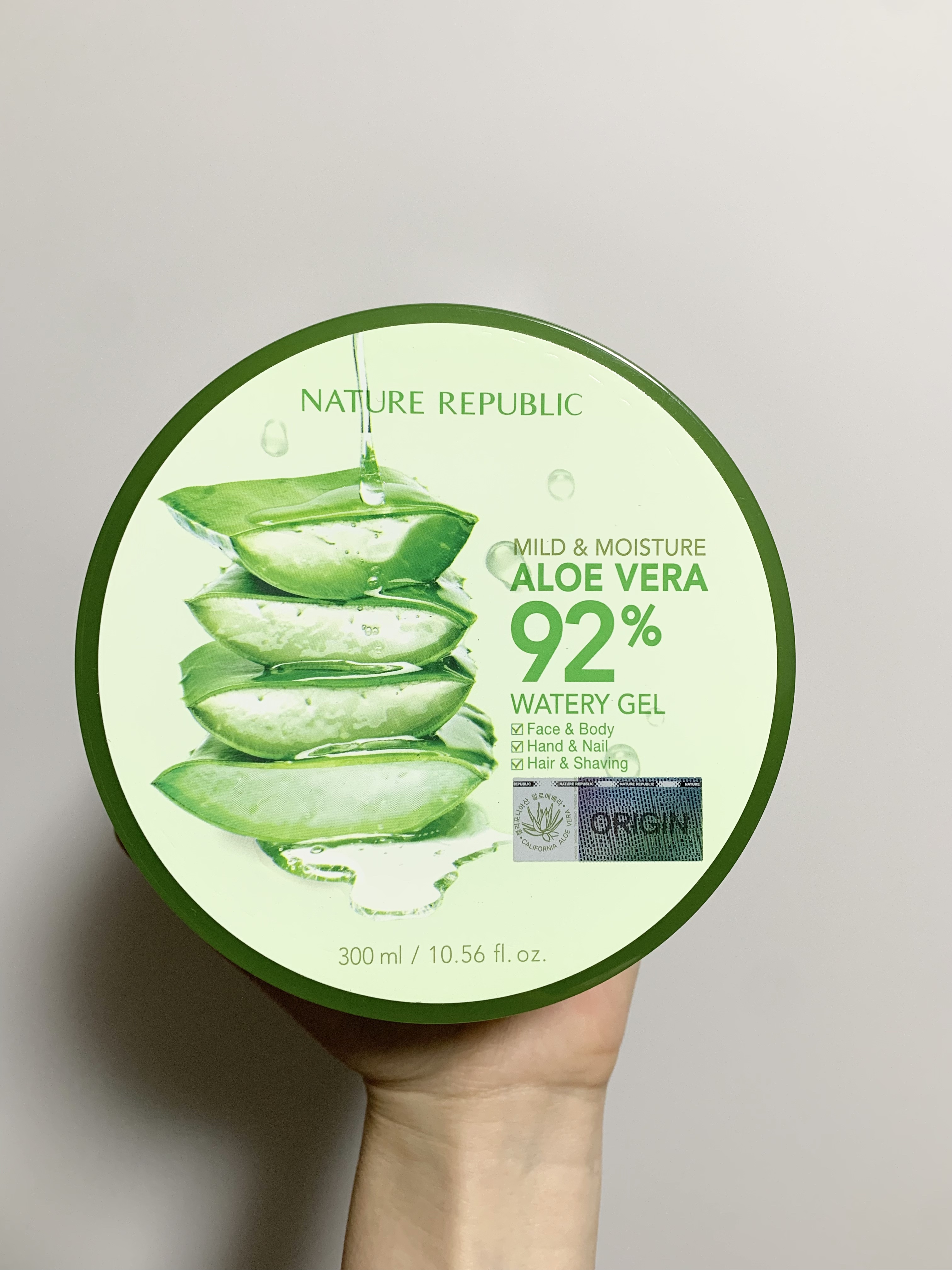 マイルド＆モイスチャーアロエジェル/ネイチャーリパブリック/ボディローションを使ったクチコミ（1枚目）