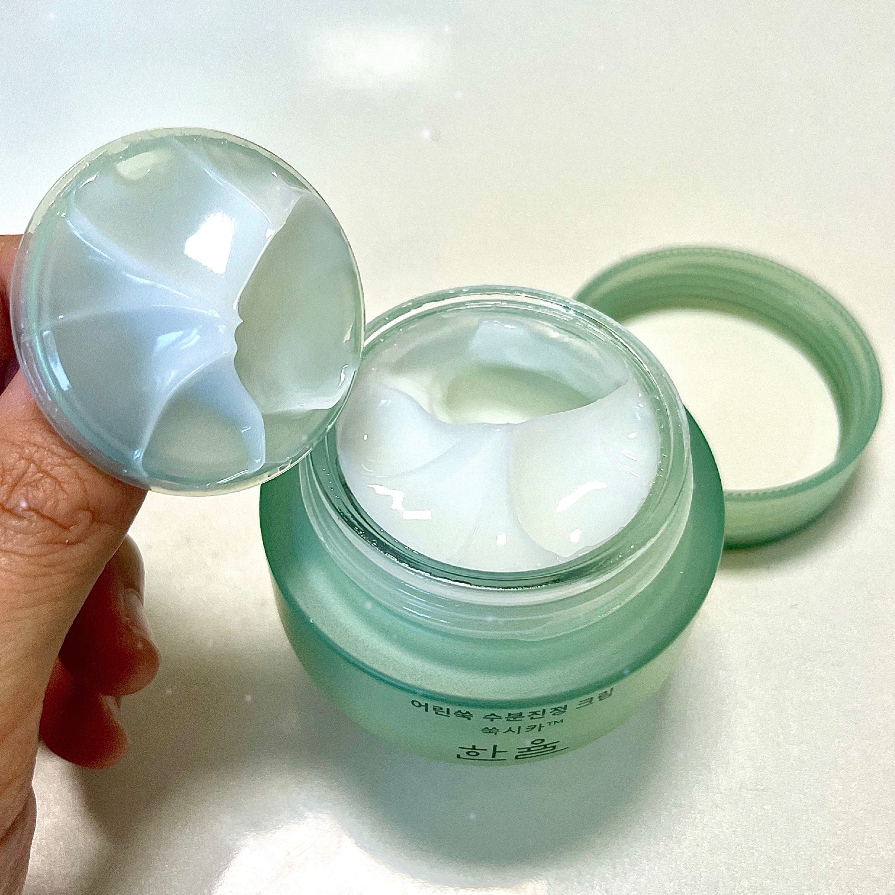 ピュアアルテミシア カーミングウォータークリーム/HANYUL(ハンユル)/フェイスクリームを使ったクチコミ（3枚目）