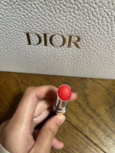 ディオール アディクト リップスティック 744ディオラマ/Dior/口紅を使ったクチコミ（3枚目）