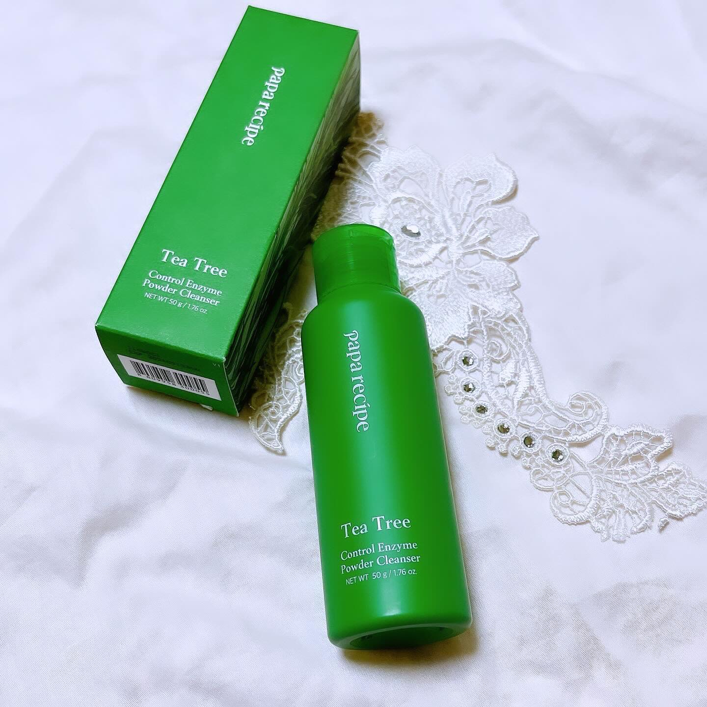 ティーツリーコントロール酵素洗顔パウダー/PAPA RECIPE/洗顔パウダーを使ったクチコミ（1枚目）