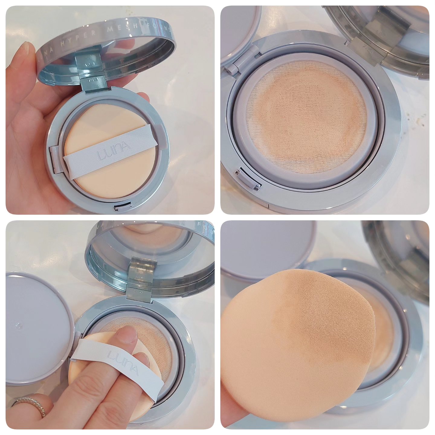 ハイパーメッシュファンデーション/LUNA/クッションファンデーションを使ったクチコミ（2枚目）