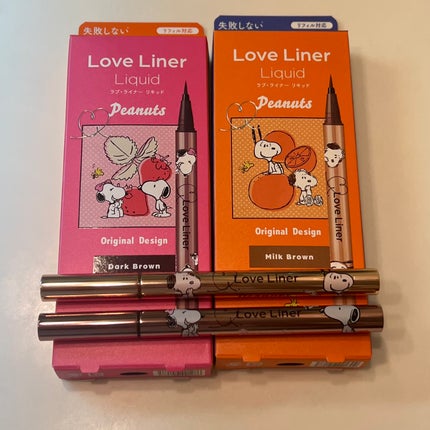 リキッドアイライナーR4 ミルクブラウン(スヌーピーデザイン)/ラブ・ライナー/リキッドアイライナーを使ったクチコミ(1枚目)
