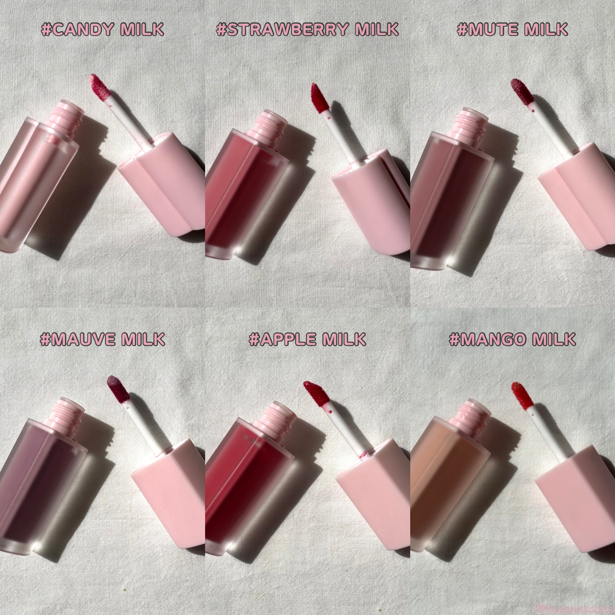 ミルクハートティントリップアンドチーク/Merrymonde/リップティントを使ったクチコミ（3枚目）