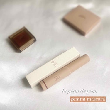 gemini mascara ma-01 ブラウン/la peau de gem./マスカラを使ったクチコミ（1枚目）