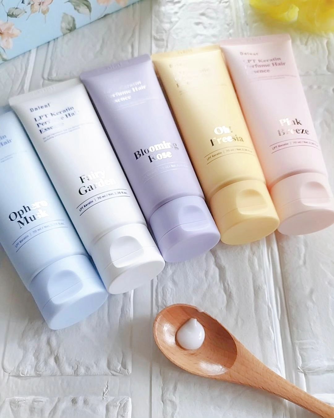 LPT Keratin パフュームヘアエッセンス Blooming Rose/Daleaf/ヘアミルクを使ったクチコミ（3枚目）