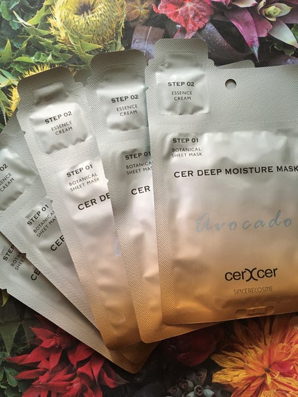 ディープモイスチャー マスク (ケアクリーム付き)/cerXcer/シートマスク・パックを使ったクチコミ(2枚目)