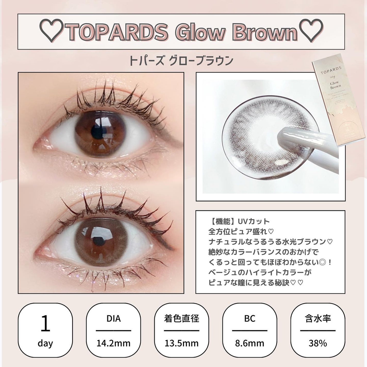 TOPARDS 1day/TOPARDS/ワンデー(1DAY)カラコンを使ったクチコミ(4枚目)