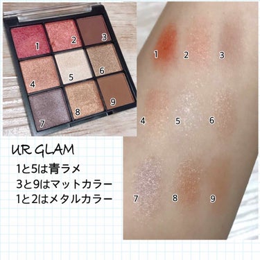 UR GLAM　BLOOMING EYE COLOR PALETTE/U R GLAM/アイシャドウパレットを使ったクチコミ（2枚目）