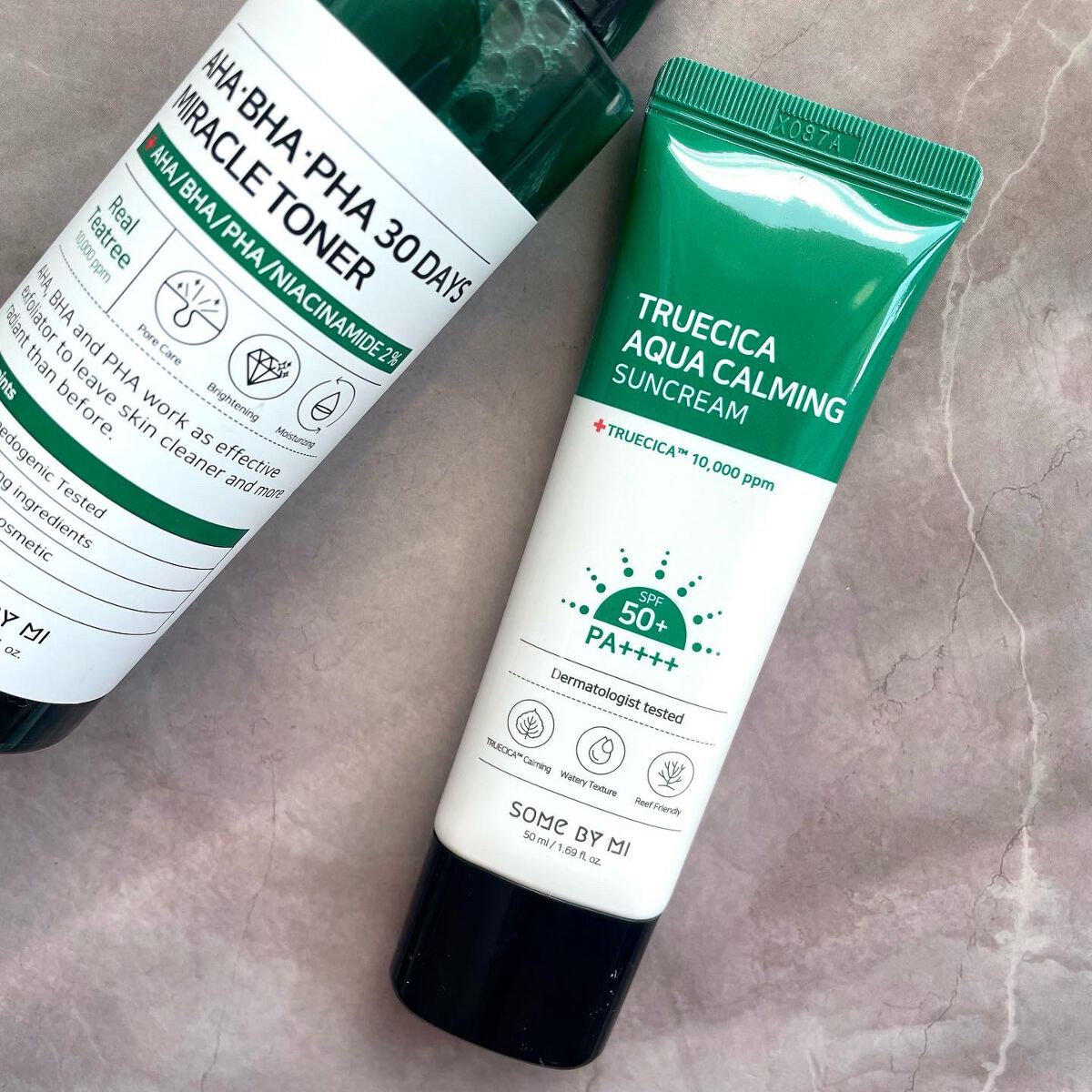 TRUECICA アクアカーミング日焼け止め/SOME BY MI/日焼け止めクリームを使ったクチコミ（2枚目）