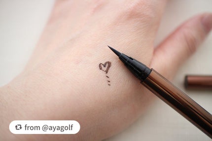 ハイパーシャープ ライナー R/MAYBELLINE NEW YORK/リキッドアイライナーを使ったクチコミ(3枚目)