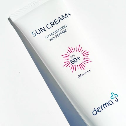 サンクリーム+/ DermaJ/日焼け止めクリームを使ったクチコミ(1枚目)