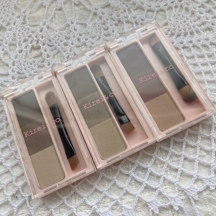 アイブロウパウダー 01 ナチュラルブラウン/Kirei&co./パウダーアイブロウを使ったクチコミ(2枚目)