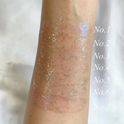 ゲットルーズグリッタージェル/unleashia/グリッターを使ったクチコミ(4枚目)