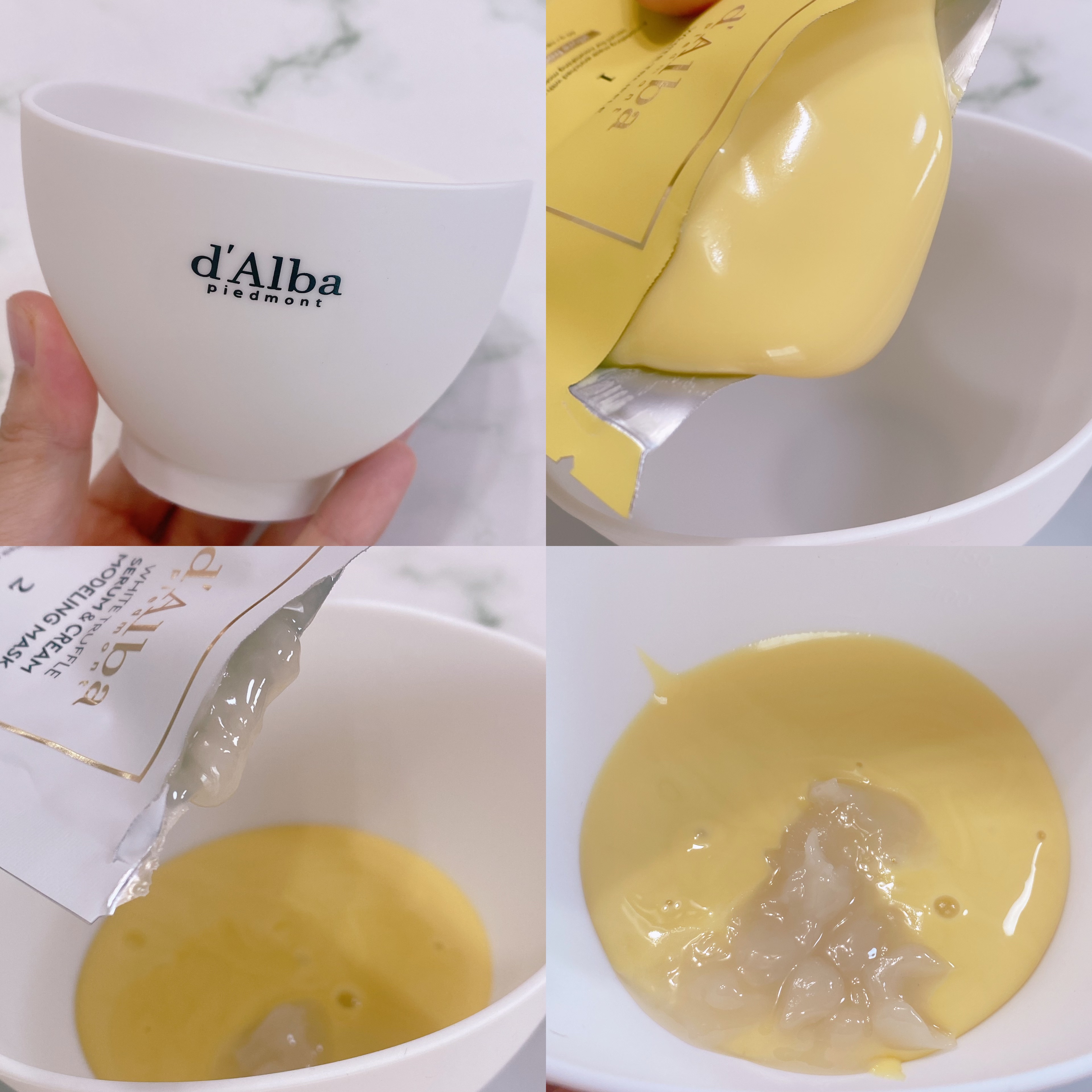 WHITE TRUFFLE SERUM & CREAM MODELING MASK/ダルバ/その他スキンケアを使ったクチコミ（3枚目）