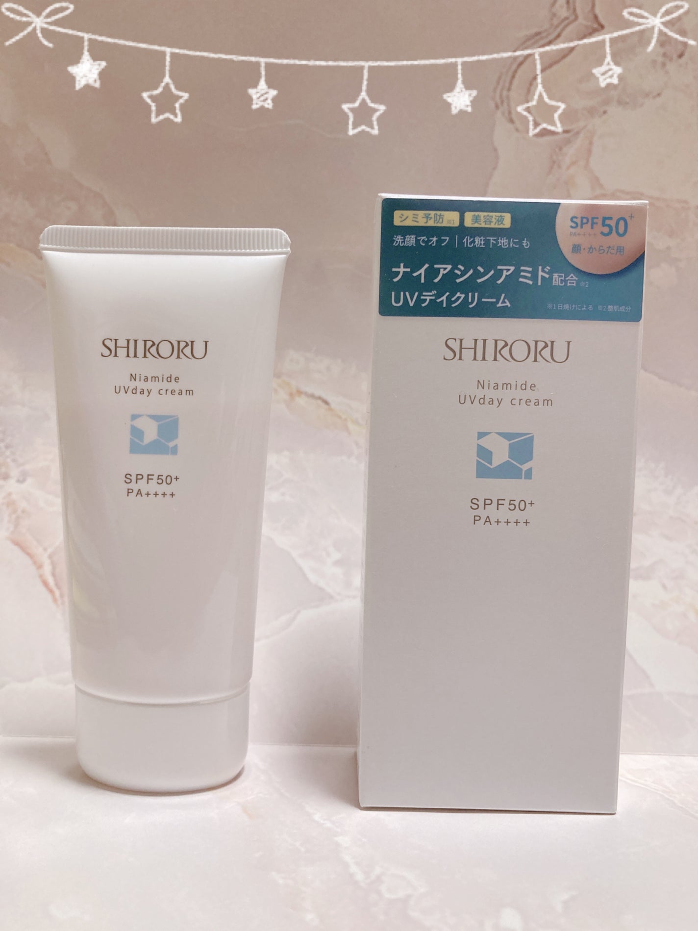 ナイアミドUVデイクリーム/SHIRORU/日焼け止めクリームを使ったクチコミ(1枚目)