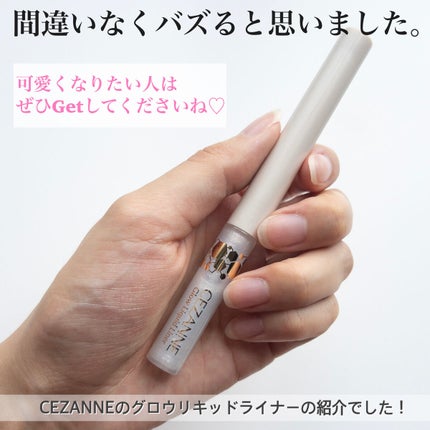 グロウリキッドライナー/CEZANNE/リキッドアイライナーを使ったクチコミ(8枚目)