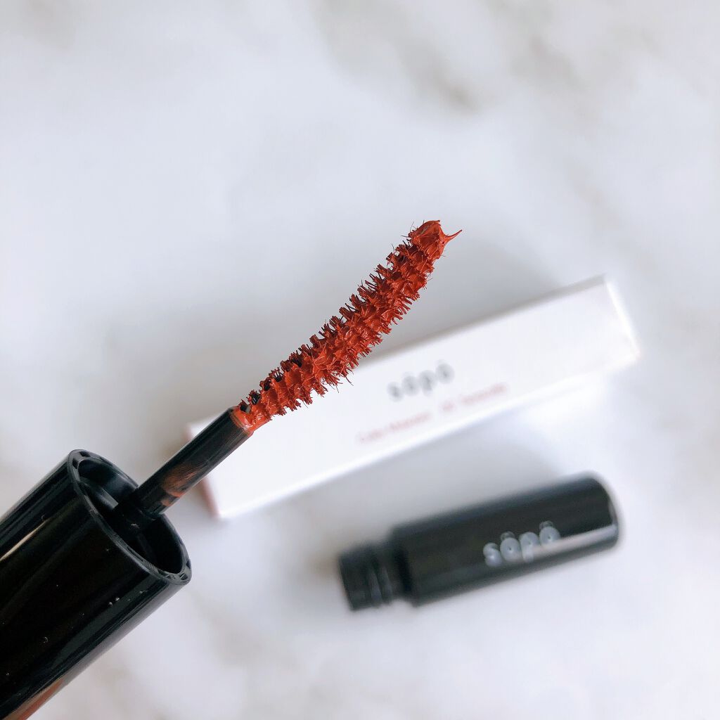 カラーマスカラ/sopo/マスカラを使ったクチコミ(2枚目)