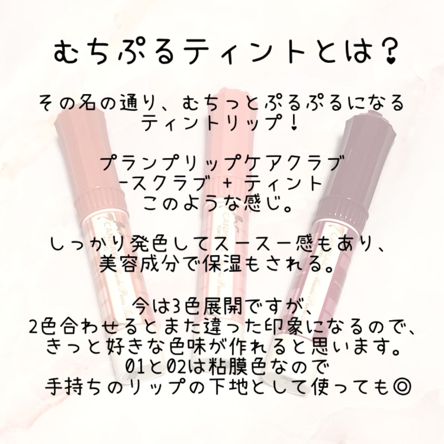 むちぷるティント/キャンメイク/リップティントを使ったクチコミ(2枚目)
