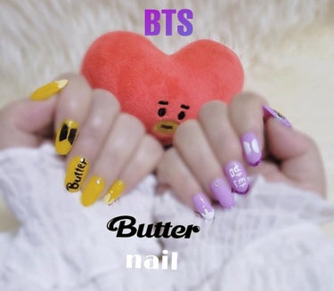 ※BTSふぁんの皆さん先謝ります。下手ですいません。
BTS Butter nail 💅💎✨

久しぶりです。なかなかあげられないて…すいませんでした。
今日からちょこちょこ上げていけたらな.。o〇って