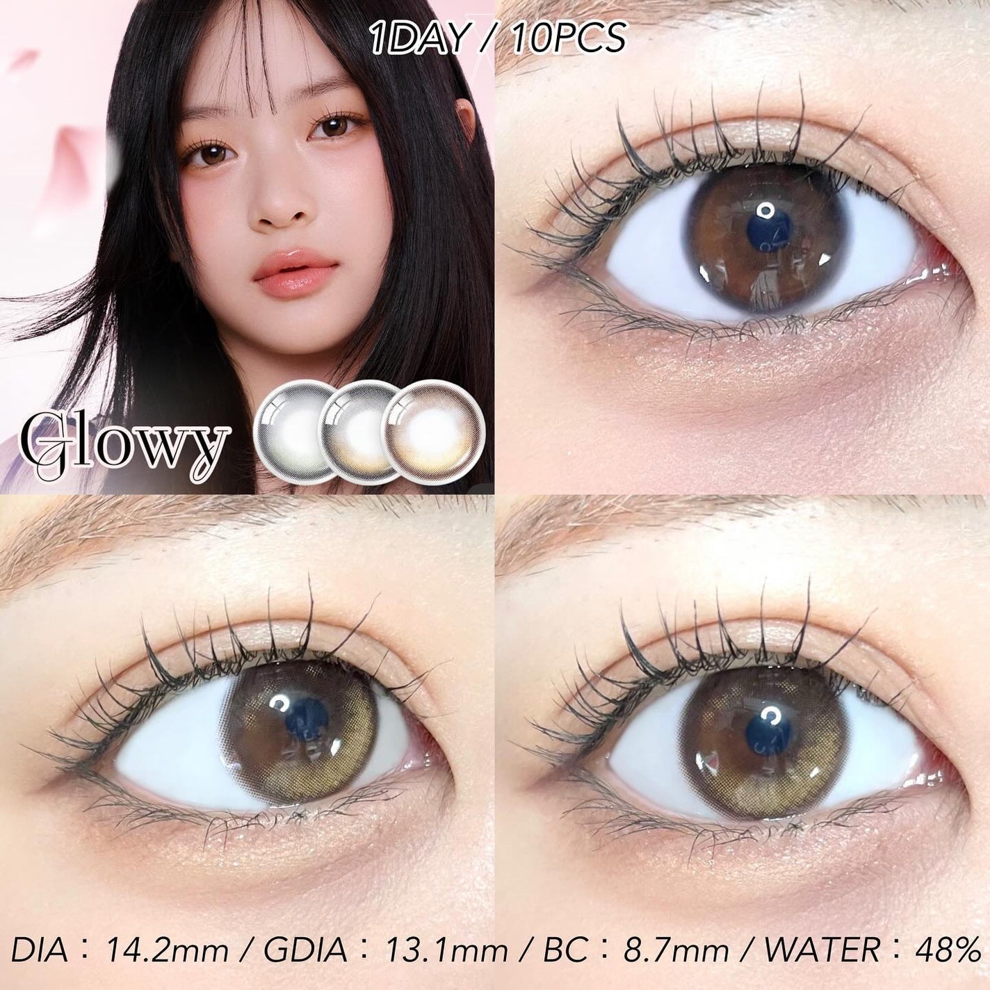 Glowy 1day/OLENS/ワンデー(1DAY)カラコンを使ったクチコミ(5枚目)