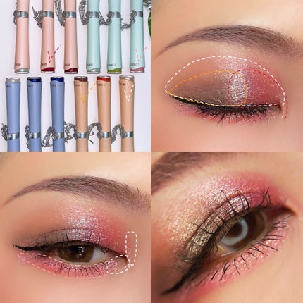 花簇流錦 クリーミーリキッドアイシャドウ/花西子/リキッドアイシャドウを使ったクチコミ(4枚目)