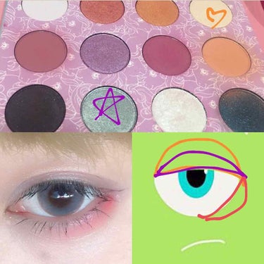 My Little Pony eyeshadow palette/ColourPop/アイシャドウパレットを使ったクチコミ（2枚目）