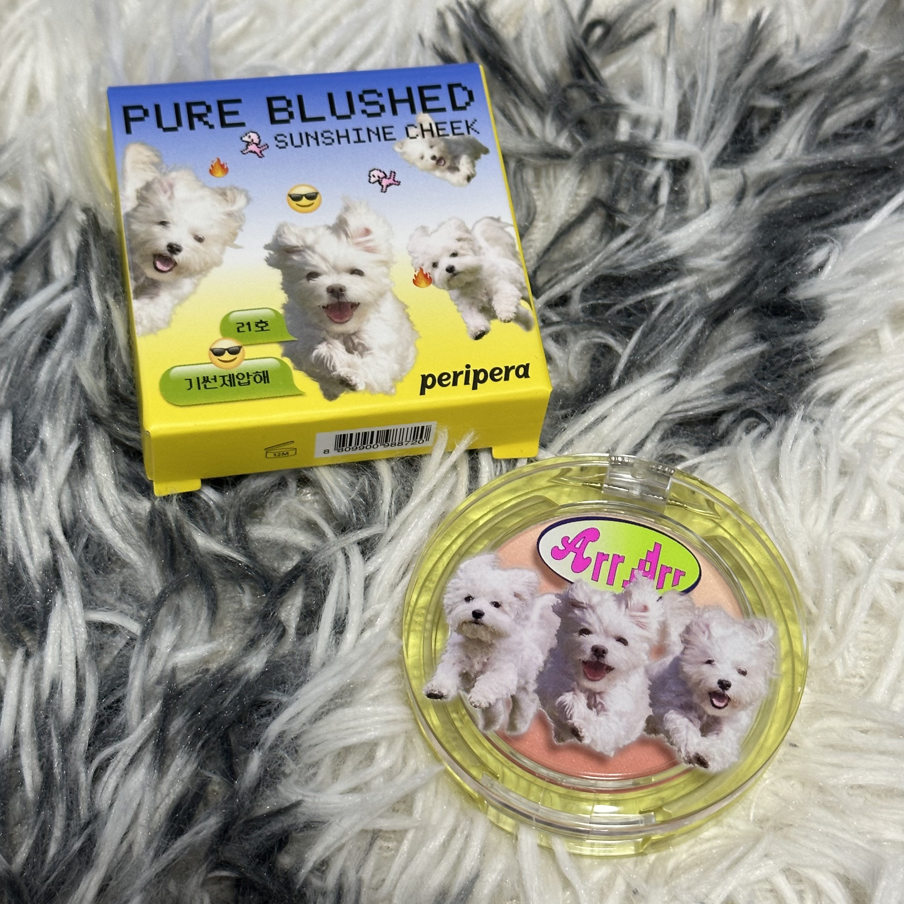 ピュア ブラッシュド サンシャイン チーク/PERIPERA/パウダーチークを使ったクチコミ（2枚目）