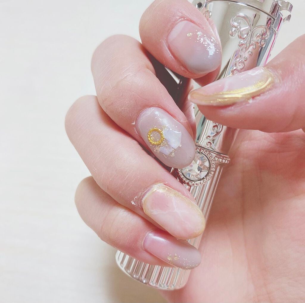 はにっこ☆ on LIPS 「。*❤︎…雑談…❤︎*。初めてのジェルネイル(*´︶`*)❤︎..」(2枚目)