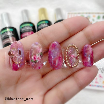 ジェルネイル(ライト対応)/セリア/ジェルネイルを使ったクチコミ(5枚目)