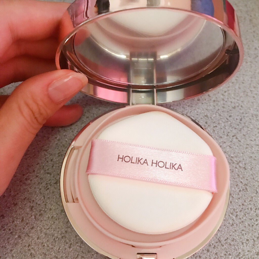 ストロビングウォーターブリリアンスクッション/HOLIKA HOLIKA/クッションファンデーションを使ったクチコミ(2枚目)