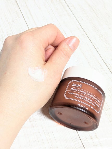 メープルエナジーインフュージングクリーム/Klairs/フェイスクリームを使ったクチコミ(3枚目)