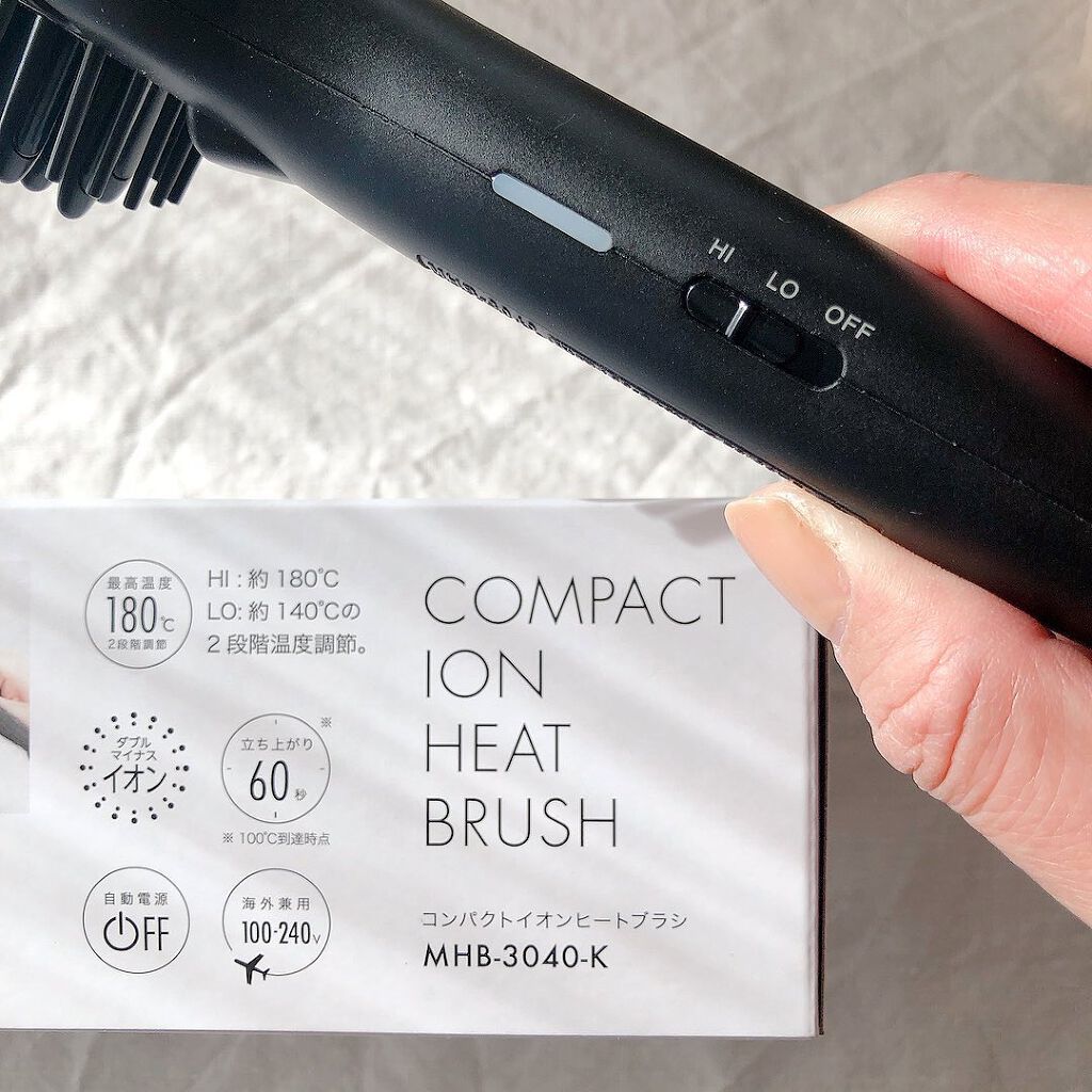スタイリッシュ コンパクトイオンヒートブラシ MHB-3040-K/mod's hair/ヒートブラシを使ったクチコミ（2枚目）