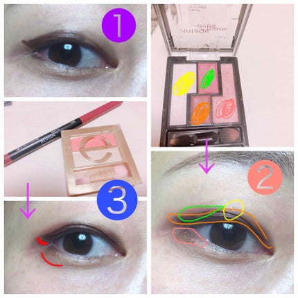 エアリータッチシャドウ/CEZANNE/アイシャドウパレットを使ったクチコミ(3枚目)