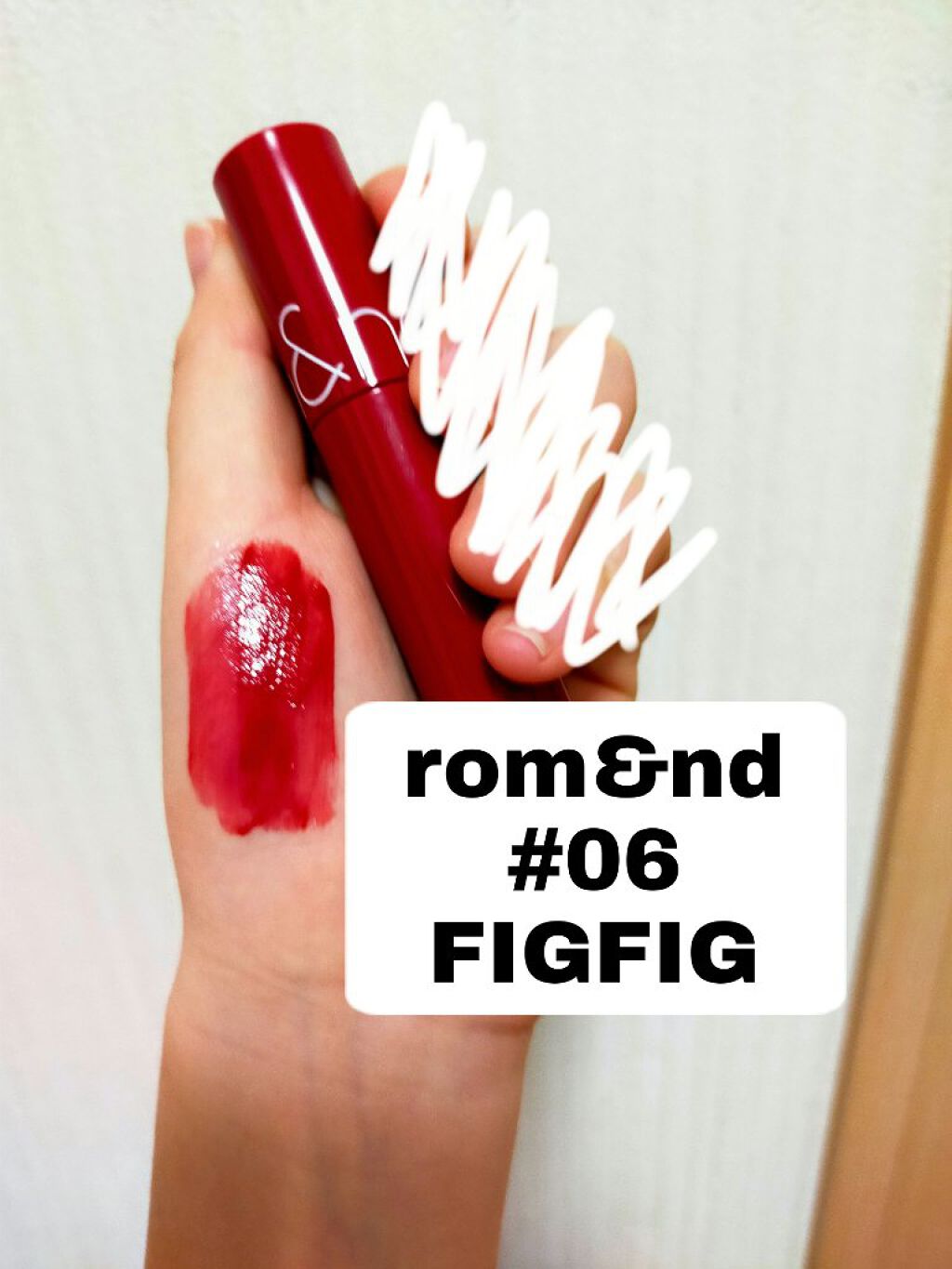 ジューシーラスティングティント/rom&nd/リップティントを使ったクチコミ（2枚目）