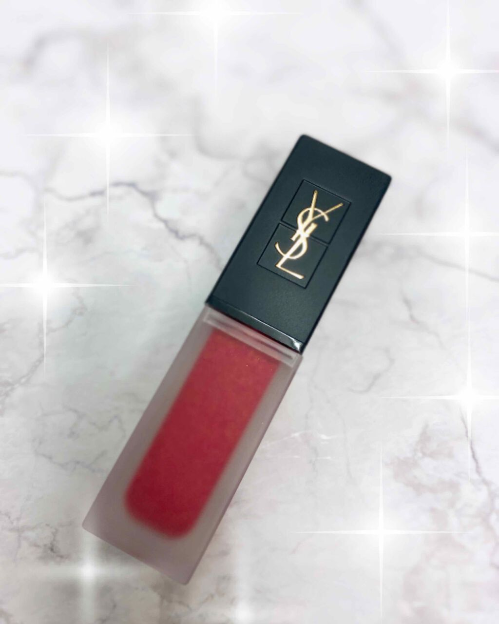 タトワージュ クチュール ベルベットクリーム NO213 ピンク アカンプリス(限定色)/YVES SAINT LAURENT BEAUTE/口紅を使ったクチコミ（2枚目）